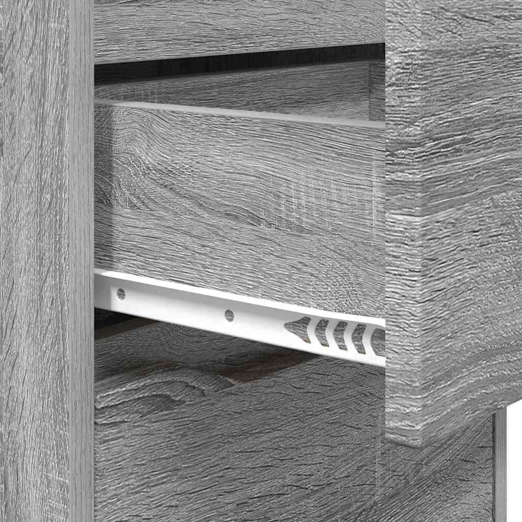 Bedside Table Grey Sonoma 40 x 30 x 467 cm Engineered Wood