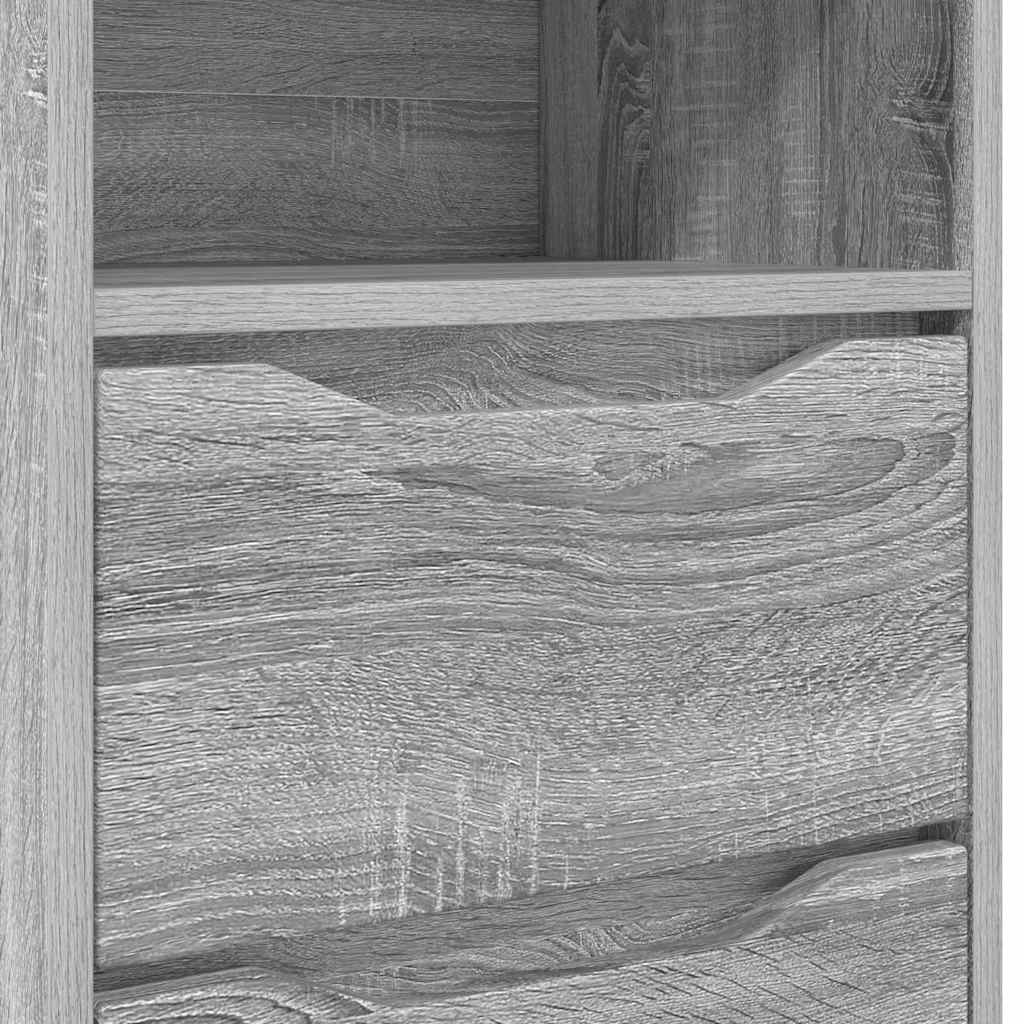 Bedside Table Grey Sonoma 40 x 30 x 467 cm Engineered Wood