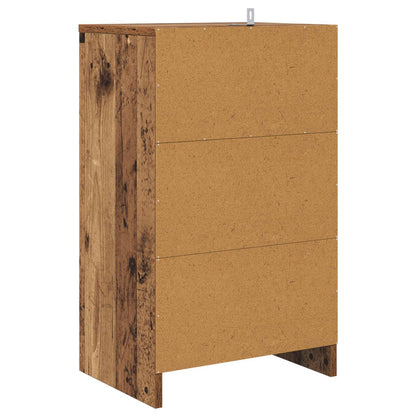 Bedside Table Old Wood 40 x 30 x 467 cm Engineered Wood