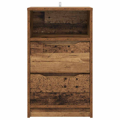 Bedside Table Old Wood 40 x 30 x 467 cm Engineered Wood