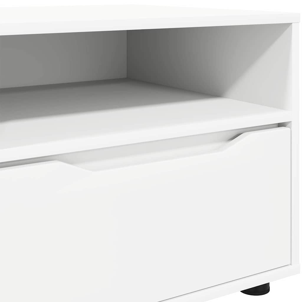 TV Cabinet with Drawer White 100 x 48 x 43 cm Engineered Wood