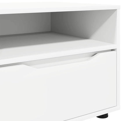 TV Cabinet with Drawer White 100 x 48 x 43 cm Engineered Wood