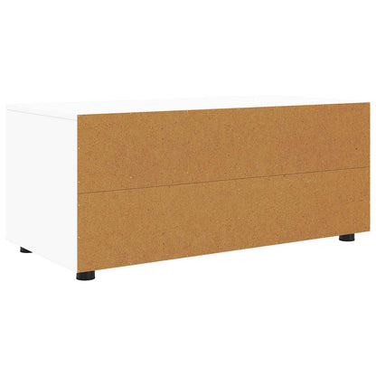 TV Cabinet with Drawer White 100 x 48 x 43 cm Engineered Wood