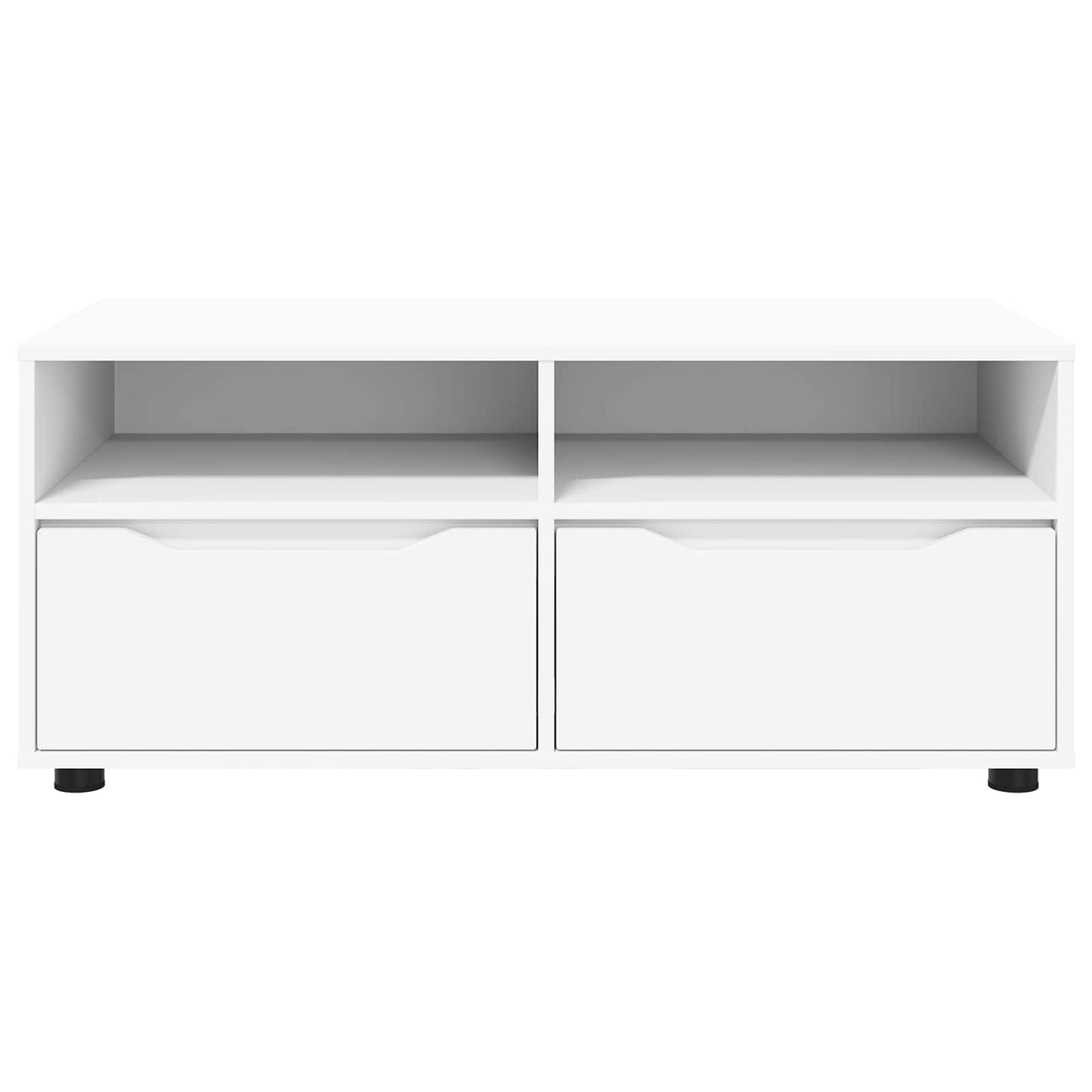 TV Cabinet with Drawer White 100 x 48 x 43 cm Engineered Wood