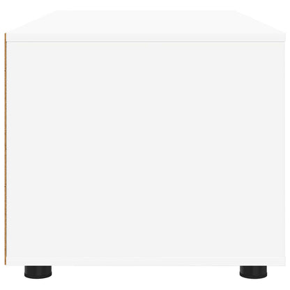 TV Cabinet with Drawer White 100 x 48 x 43 cm Engineered Wood