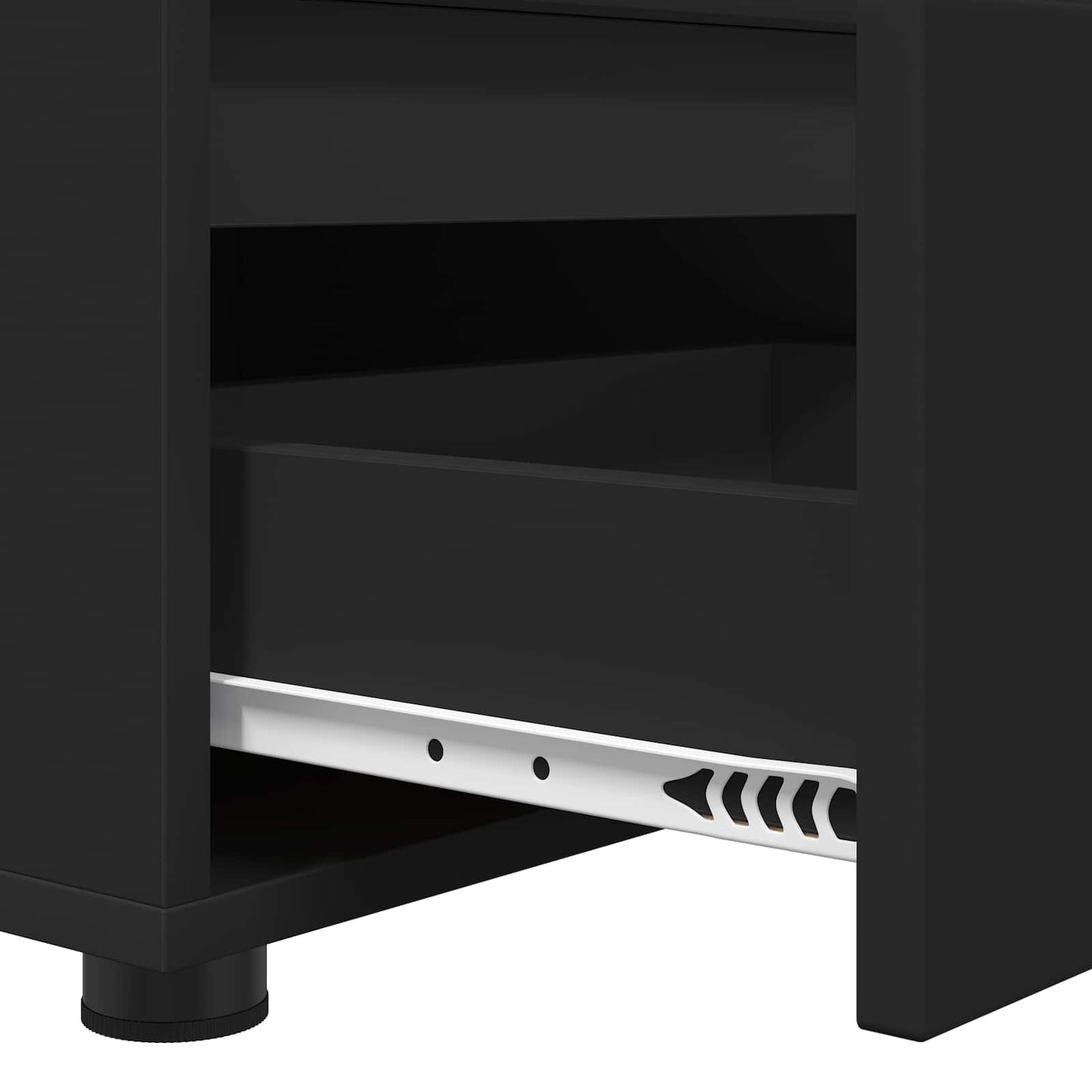 TV Cabinet with Drawer Black 100 x 48 x 43 cm Engineered Wood