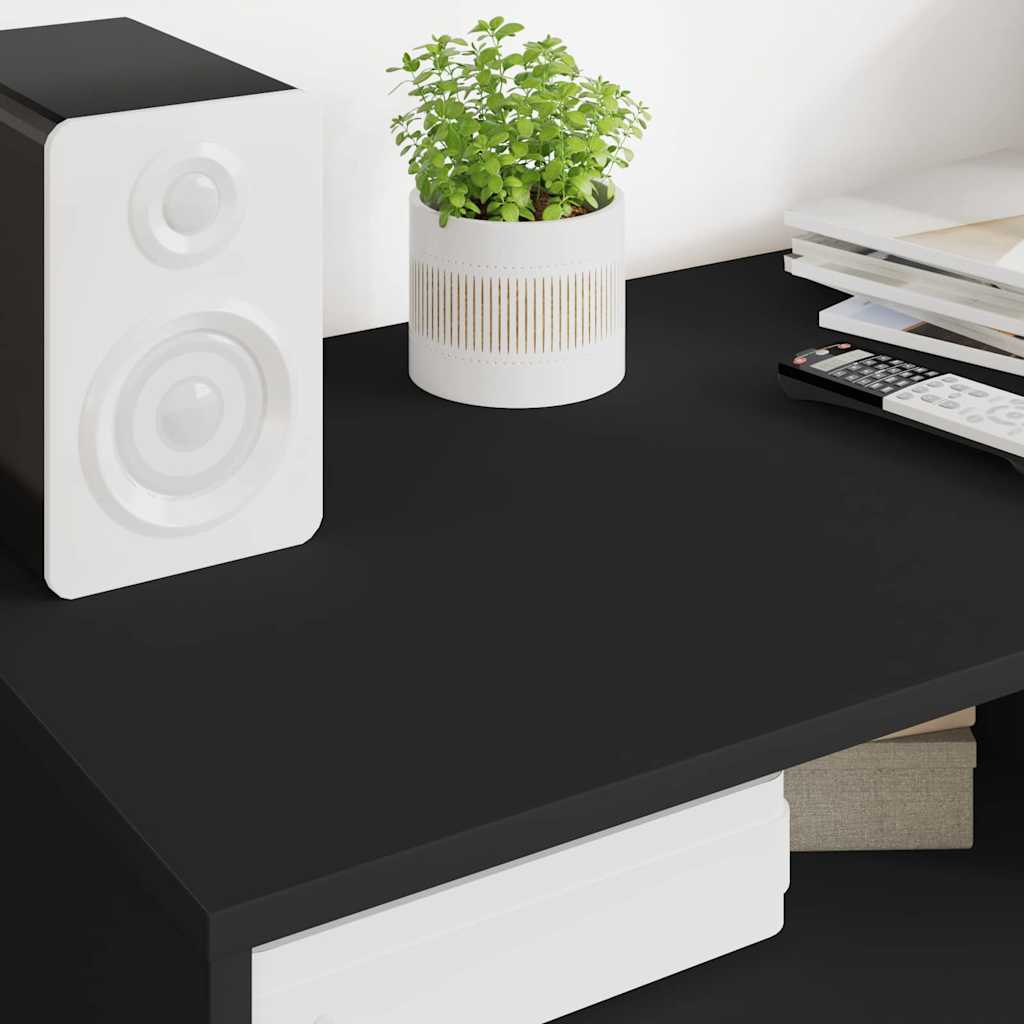 TV Cabinet with Drawer Black 100 x 48 x 43 cm Engineered Wood