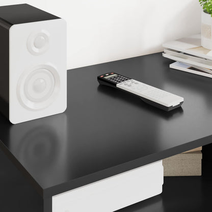 TV Cabinet with Drawer Black 100 x 48 x 43 cm Engineered Wood
