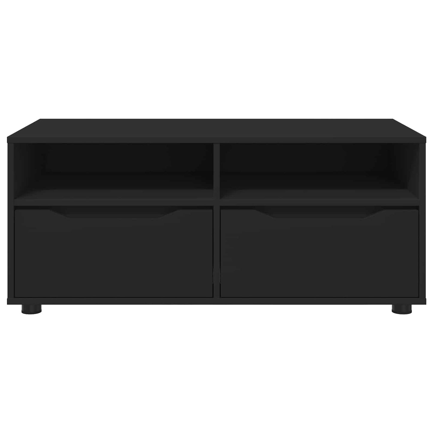 TV Cabinet with Drawer Black 100 x 48 x 43 cm Engineered Wood