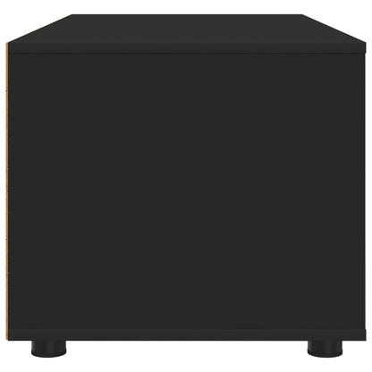 TV Cabinet with Drawer Black 100 x 48 x 43 cm Engineered Wood
