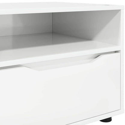TV Cabinet High Gloss White 100 x 48 x 43 cm Engineered Wood