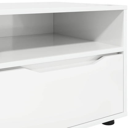 TV Cabinet High Gloss White 100 x 48 x 43 cm Engineered Wood