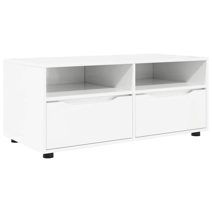 TV Cabinet High Gloss White 100 x 48 x 43 cm Engineered Wood