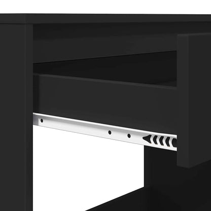 Desk with Drawer Black 100 x 50 x 78 cm Engineered Wood
