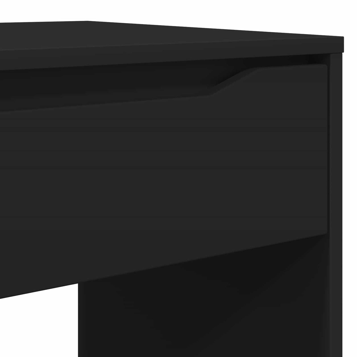 Desk with Drawer Black 100 x 50 x 78 cm Engineered Wood