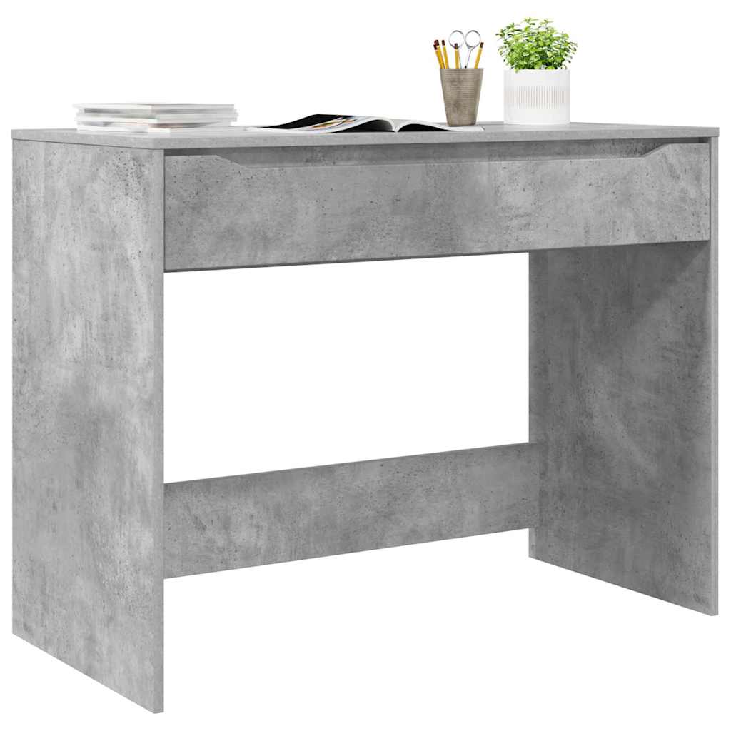Desk with Drawer Concrete Grey 100 x 50 x 78 cm Engineered Wood