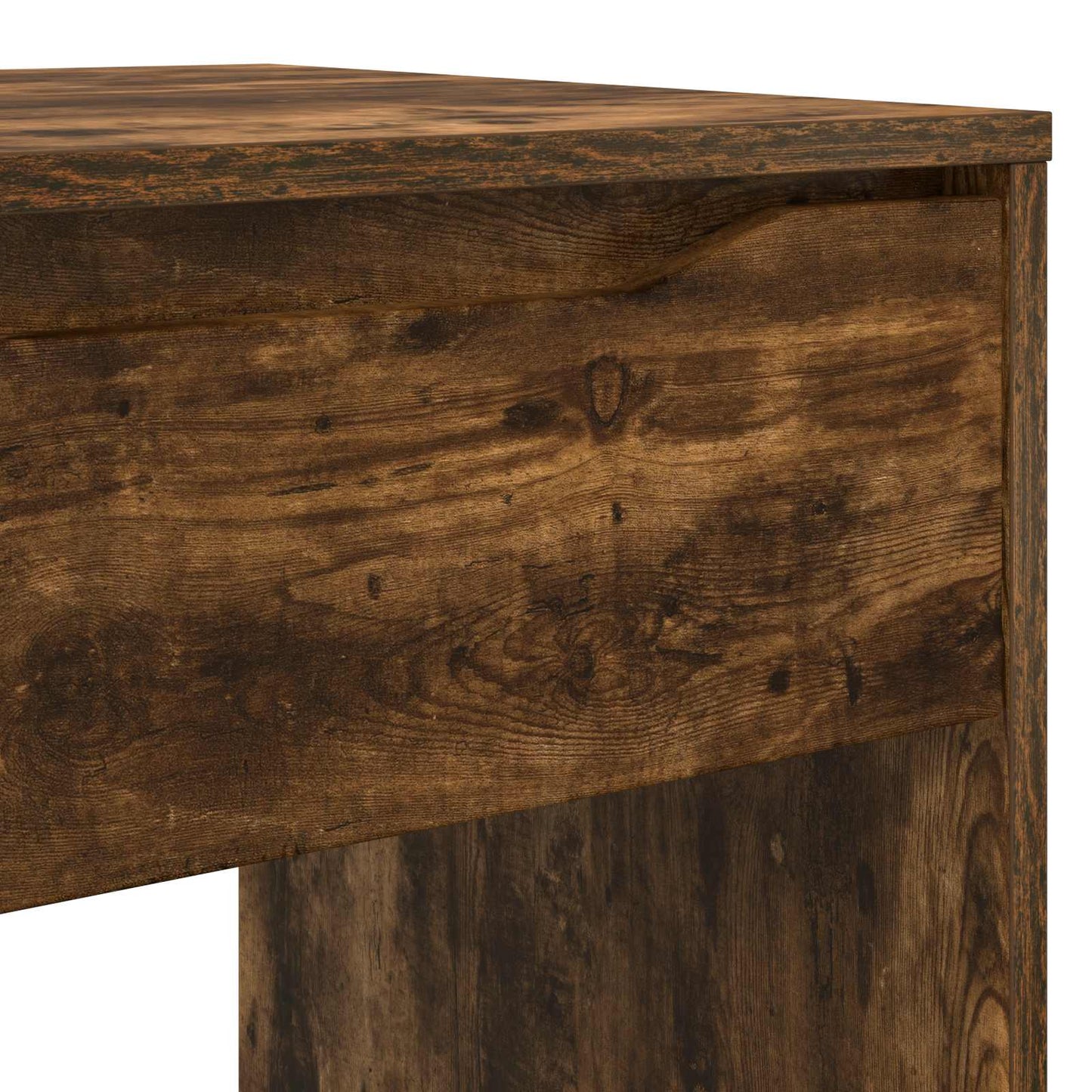 Desk with Drawer Smoked Oak 100 x 50 x 78 cm Engineered Wood