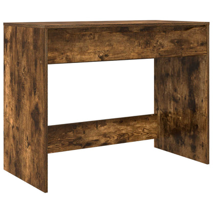 Desk with Drawer Smoked Oak 100 x 50 x 78 cm Engineered Wood