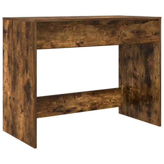 Desk with Drawer Smoked Oak 100 x 50 x 78 cm Engineered Wood