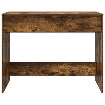 Desk with Drawer Smoked Oak 100 x 50 x 78 cm Engineered Wood