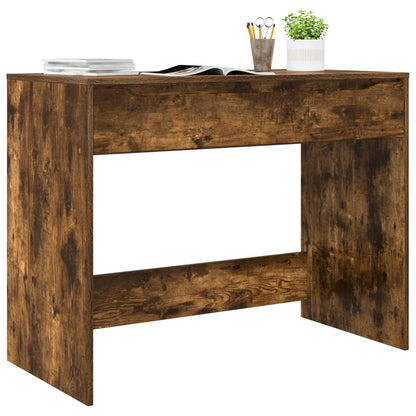 Desk with Drawer Smoked Oak 100 x 50 x 78 cm Engineered Wood