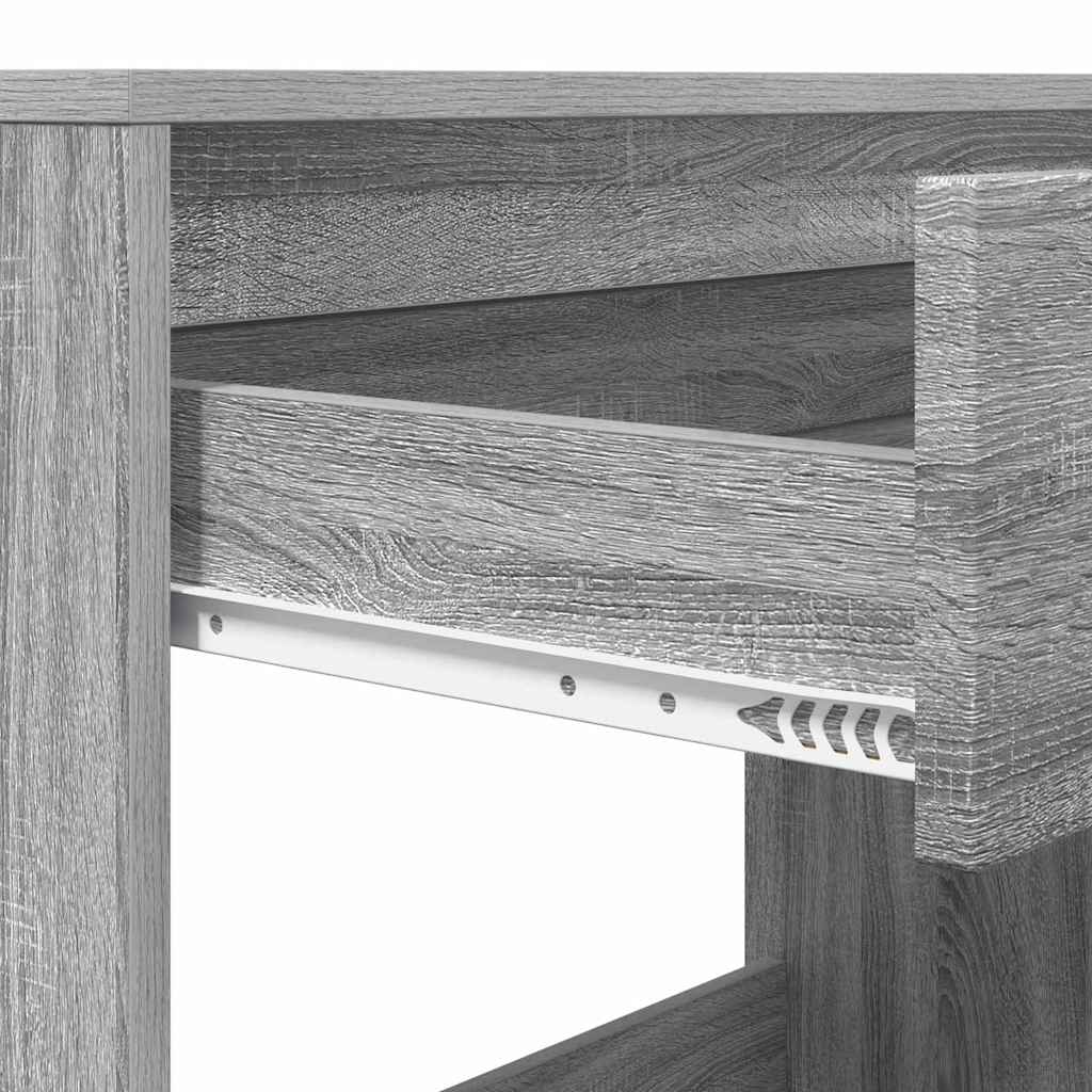 Desk with Drawer Grey Sonoma 100 x 50 x 78 cm Engineered Wood