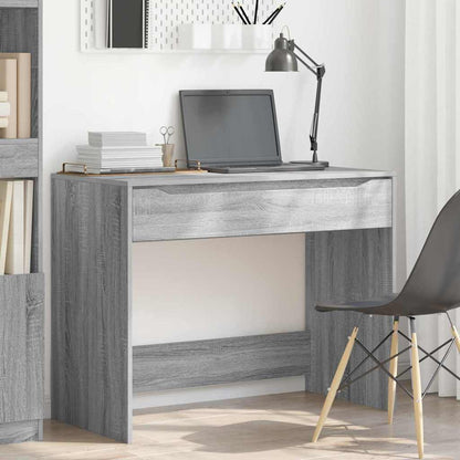 Desk with Drawer Grey Sonoma 100 x 50 x 78 cm Engineered Wood