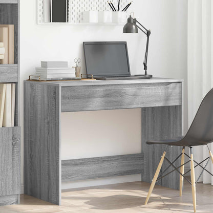 Desk with Drawer Grey Sonoma 100 x 50 x 78 cm Engineered Wood