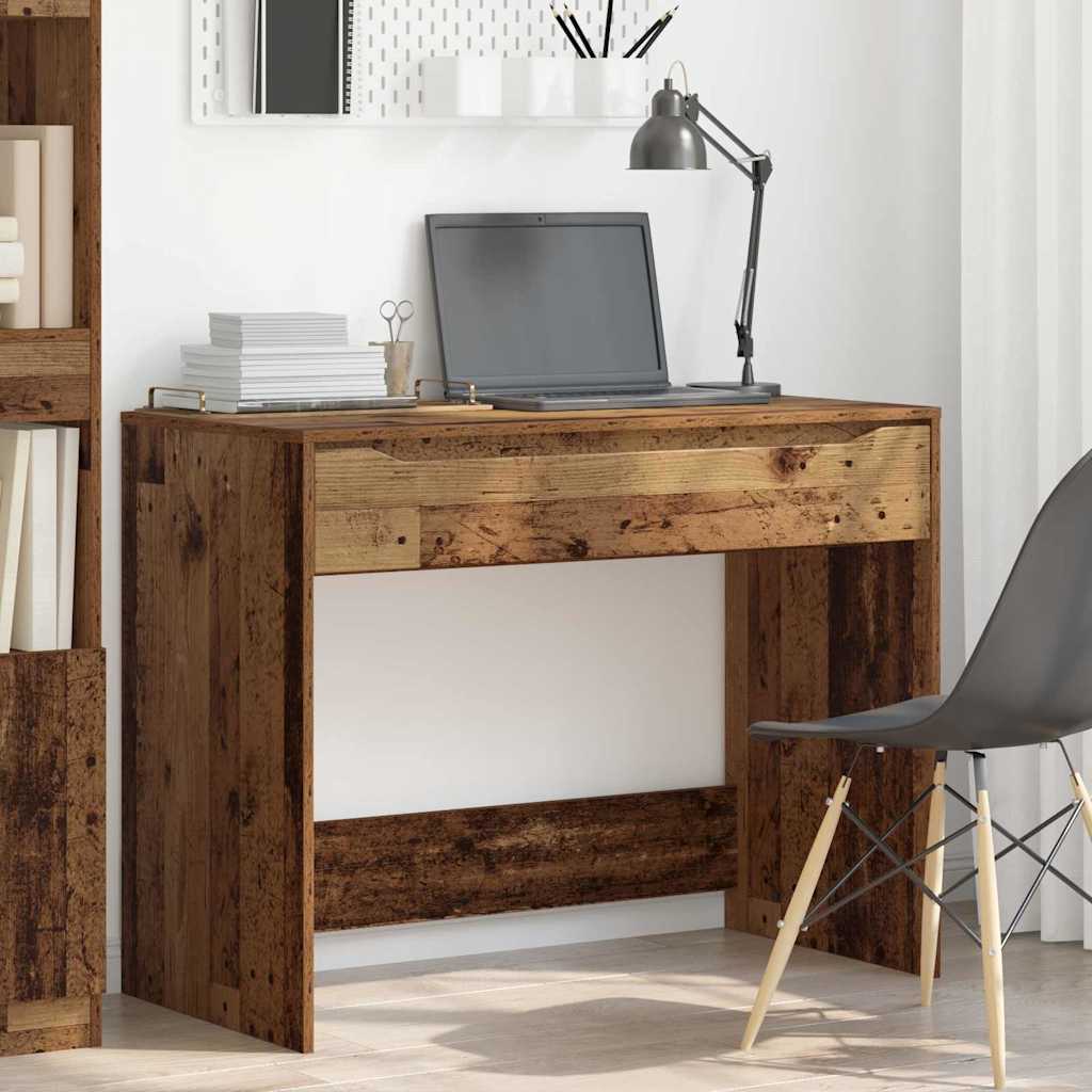 Desk with Drawer Old Wood 100 x 50 x 78 cm Engineered Wood