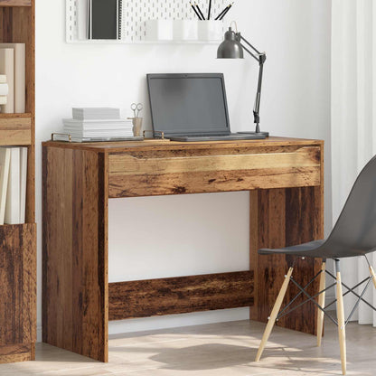 Desk with Drawer Old Wood 100 x 50 x 78 cm Engineered Wood