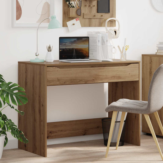 Desk with Drawer Artisan Oak Engineered Wood 100 x 50 x 78 cm