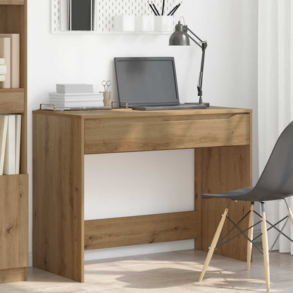 Desk with Drawer Artisan Oak 100 x 50 x 78 cm Engineered Wood