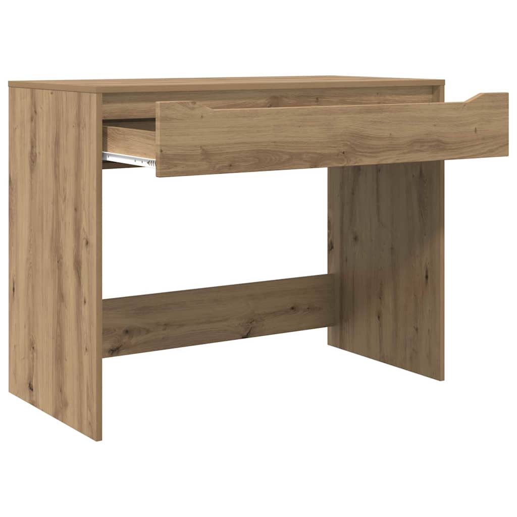 Desk with Drawer Artisan Oak 100 x 50 x 78 cm Engineered Wood