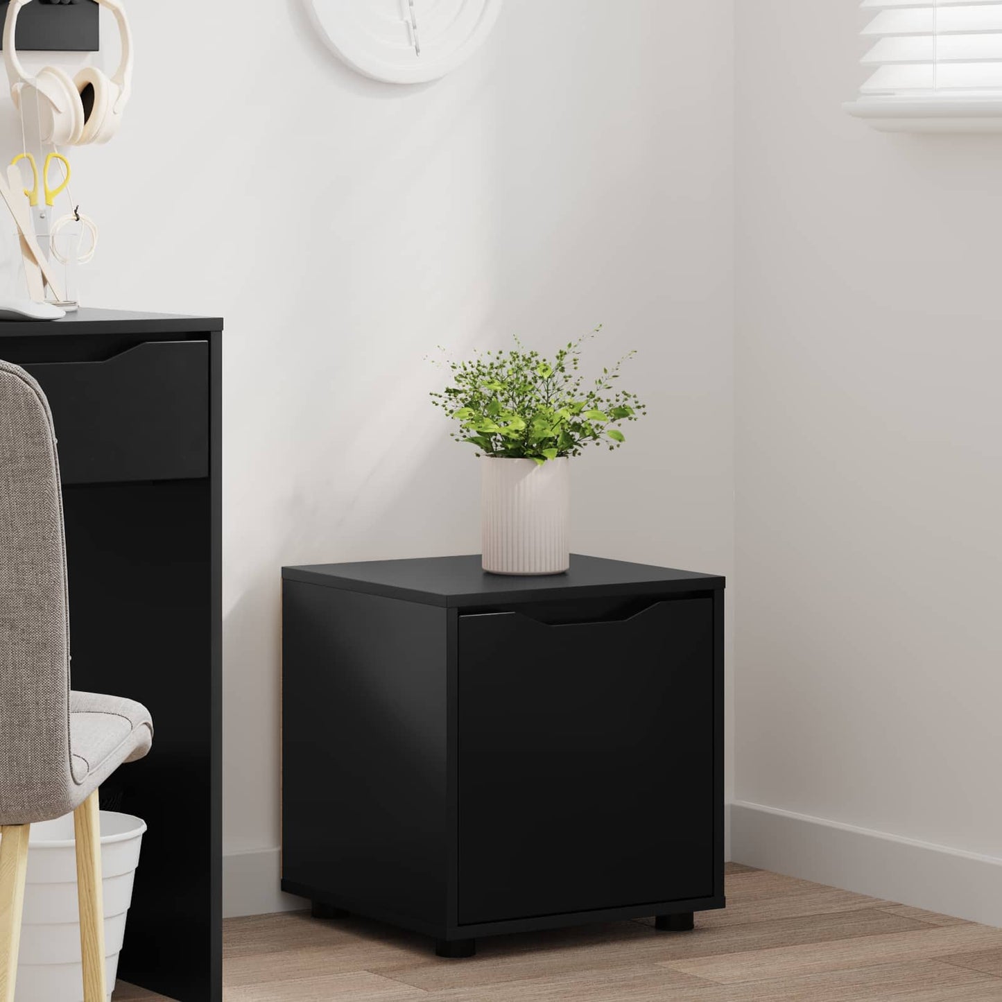 Bathroom Cabinet Black 40.5 x 40 x 44 cm Engineered Wood