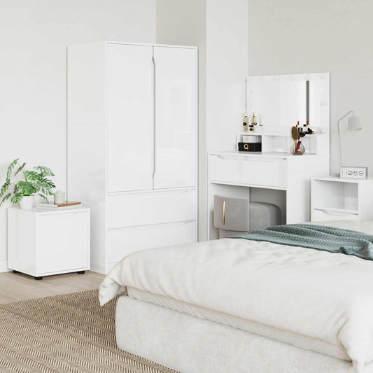 Bathroom Cabinet High Gloss White 40.5 x 40 x 44 cm