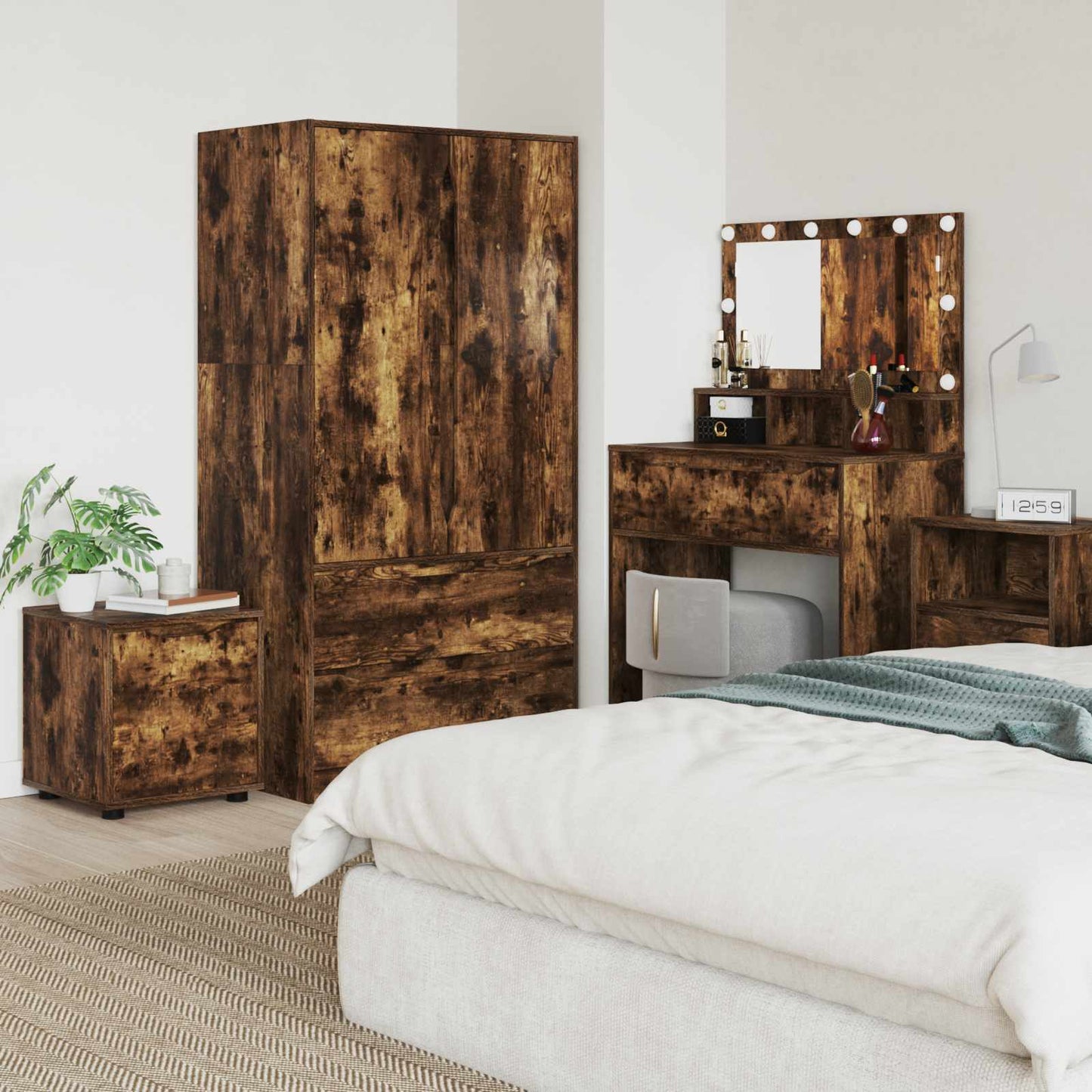 Bathroom Cabinet Smoked Oak 40.5 x 40 x 44 cm Engineered Wood