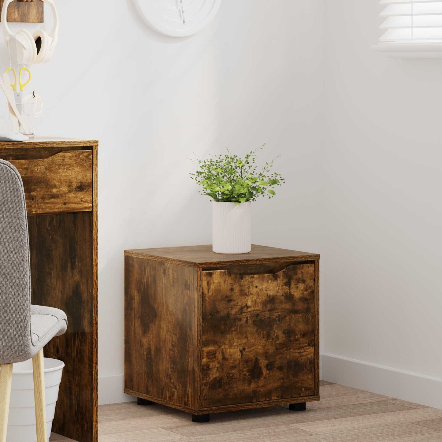 Bathroom Cabinet Smoked Oak 40.5 x 40 x 44 cm Engineered Wood