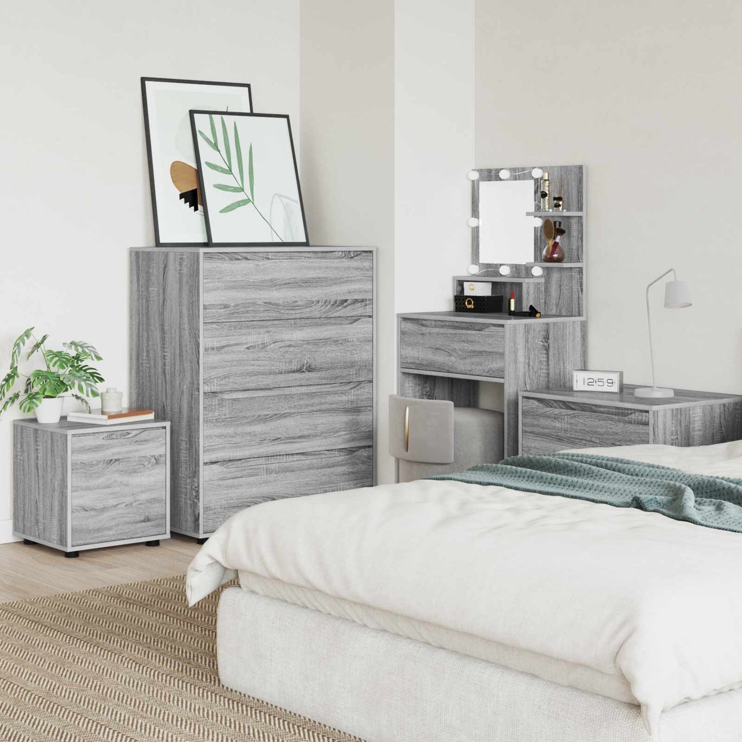 Bathroom Cabinet Grey Sonoma 40.5 x 40 x 44 cm Engineered Wood