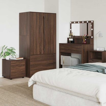 Bathroom Cabinet Brown Oak 40.5 x 40 x 44 cm Engineered Wood