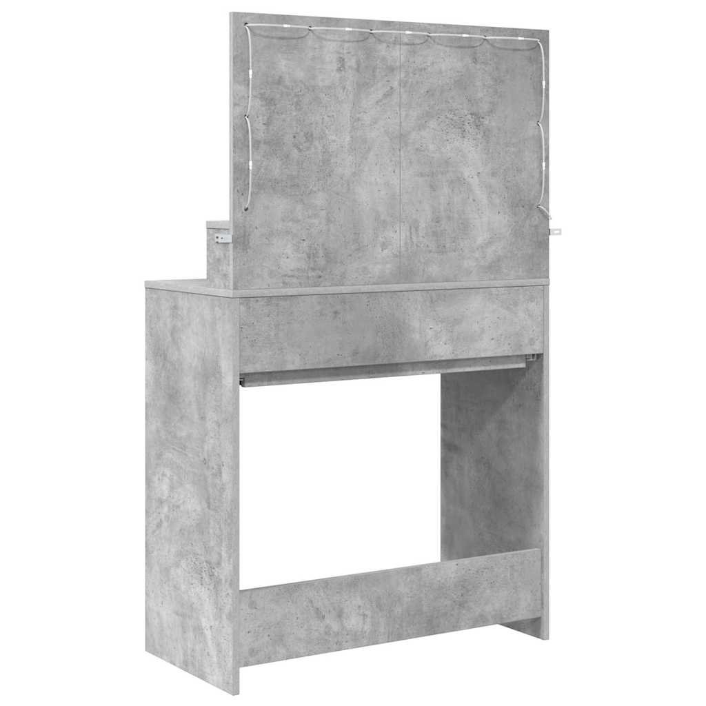 Bedroom Dressing Tables Concrete Grey 80 x 39.6 x 135 cm