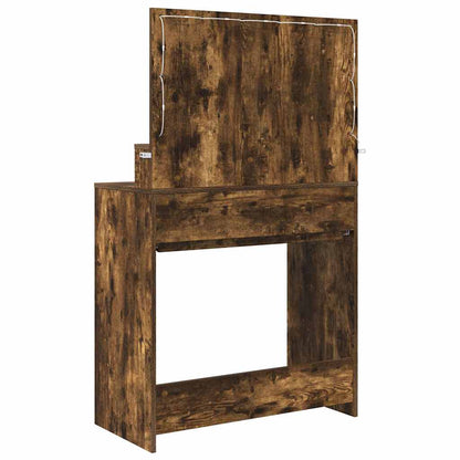 Bedroom Dressing Tables Smoked Oak 80 x 39.6 x 135 cm