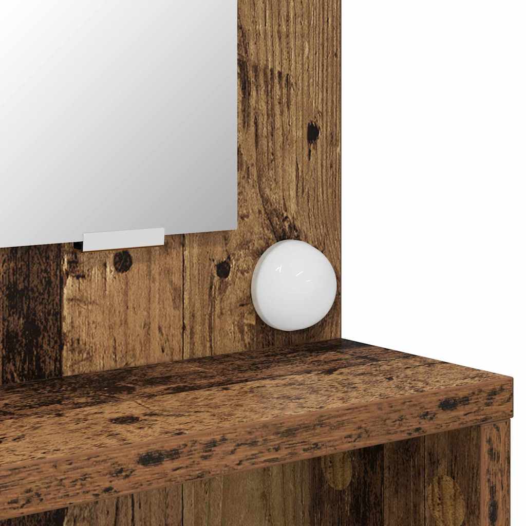 Bedroom Dressing Tables with Drawer Old Wood 80 x 39.6 x 135 cm