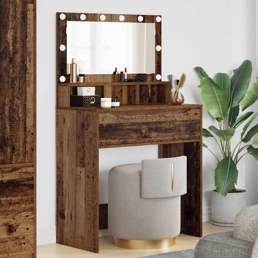 Bedroom Dressing Tables Old Wood 80 x 39.6 x 135 cm