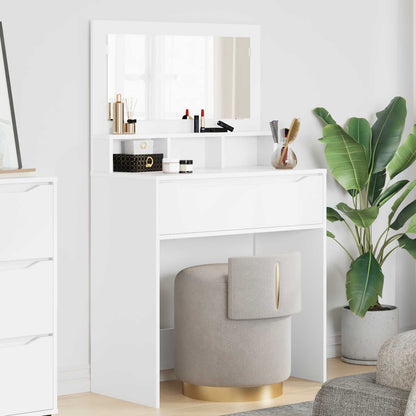 Bedroom Dressing Tables with Drawer White 80 x 39.6 x 135 cm