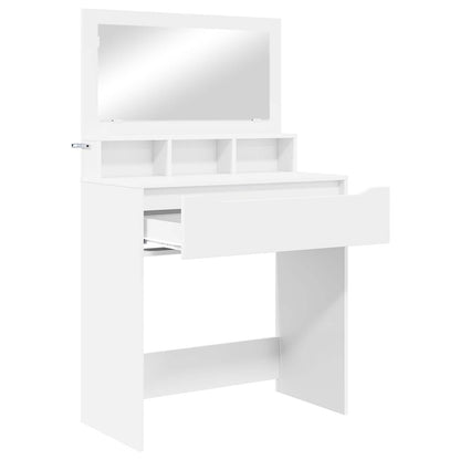 Bedroom Dressing Tables with Drawer White 80 x 39.6 x 135 cm
