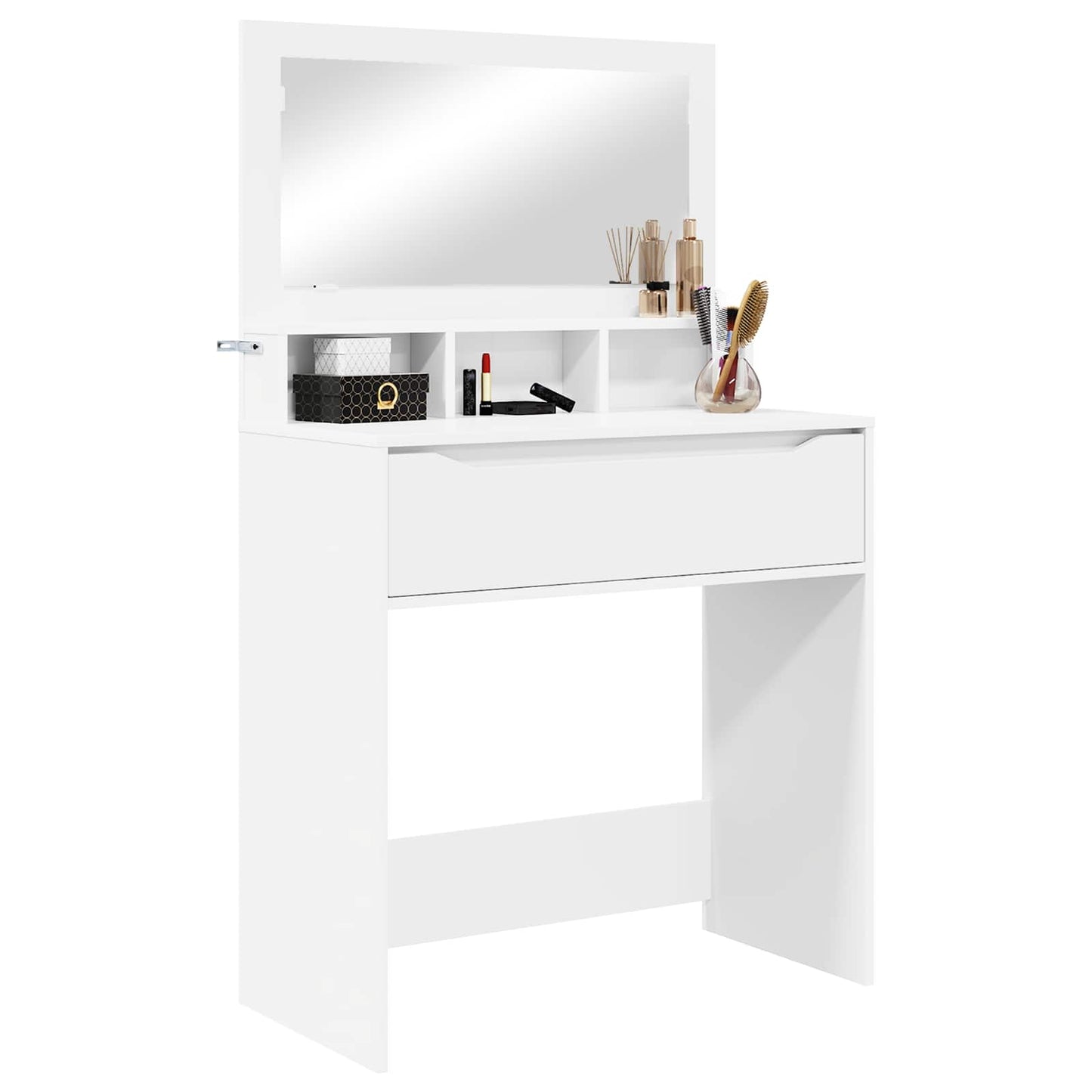 Bedroom Dressing Tables with Drawer White 80 x 39.6 x 135 cm