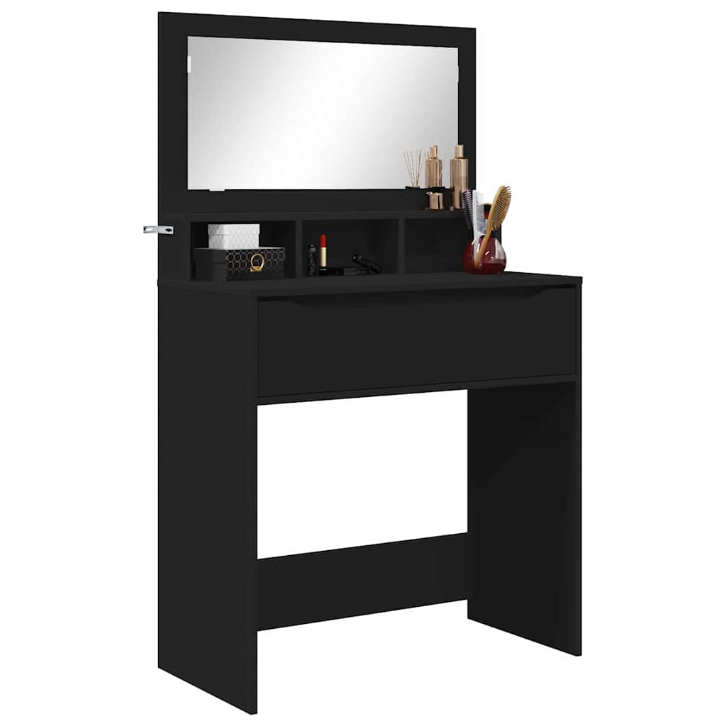 Bedroom Dressing Tables with Drawer Black 80 x 39.6 x 135 cm