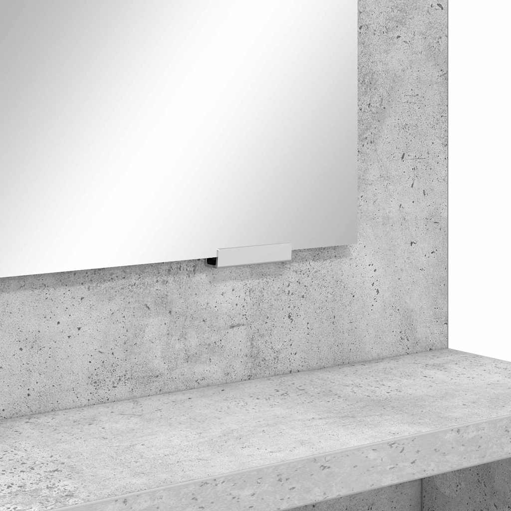 Bedroom Dressing Tables Concrete Grey 80 x 39.6 x 135 cm