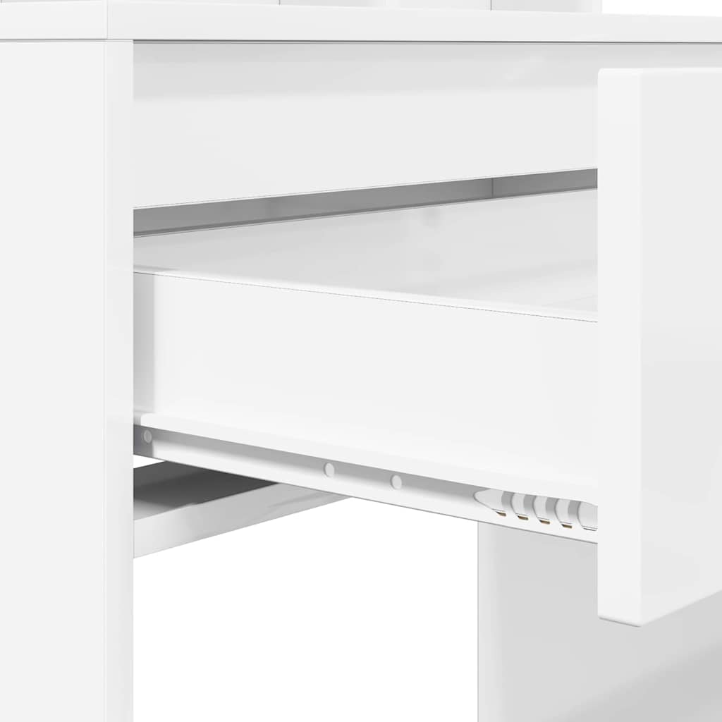 Bedroom Dressing Tables High Gloss White 80 x 39.6 x 135 cm