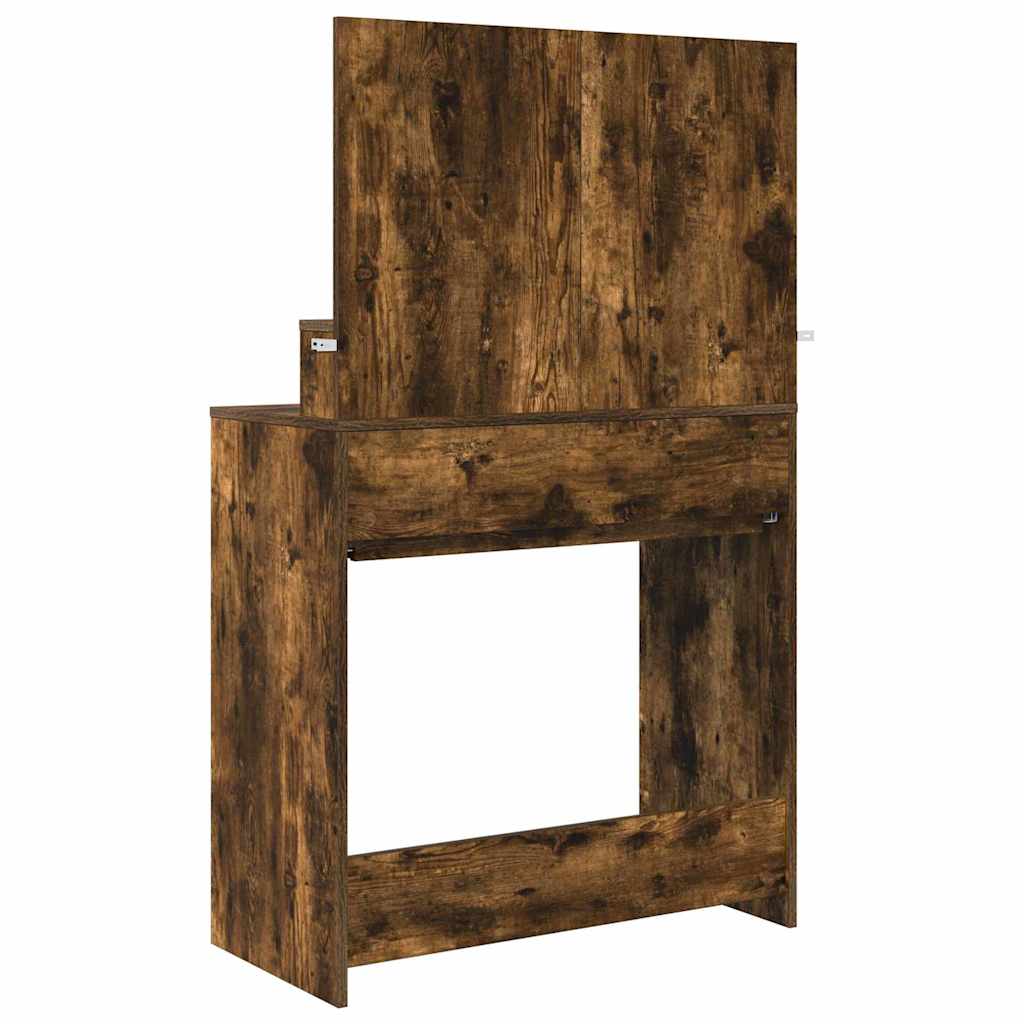 Bedroom Dressing Tables Smoked Oak 80 x 39.6 x 135 cm